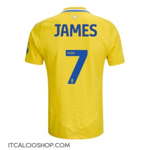 Leeds United Daniel James #7 Seconda Maglia 2024-25 Manica Corta